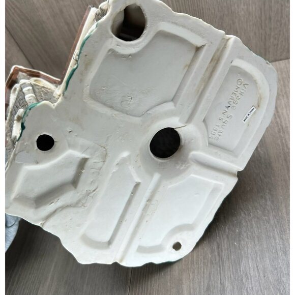 Mervyn's Village Square 1994 Christmas Church Lighted Hand Painted Ceramic Decor - Picture 10 of 13